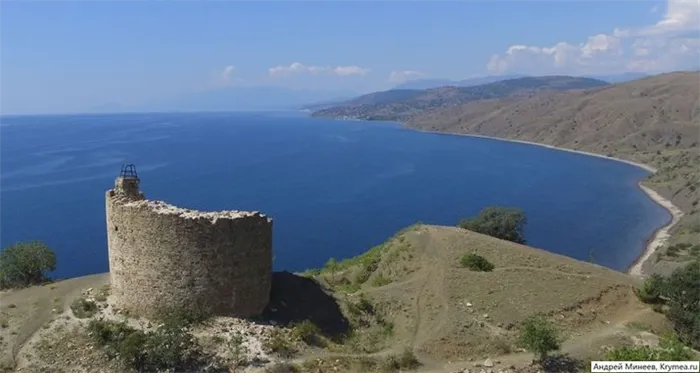 башня Чобан-Куле Крым и пляжи Канаки