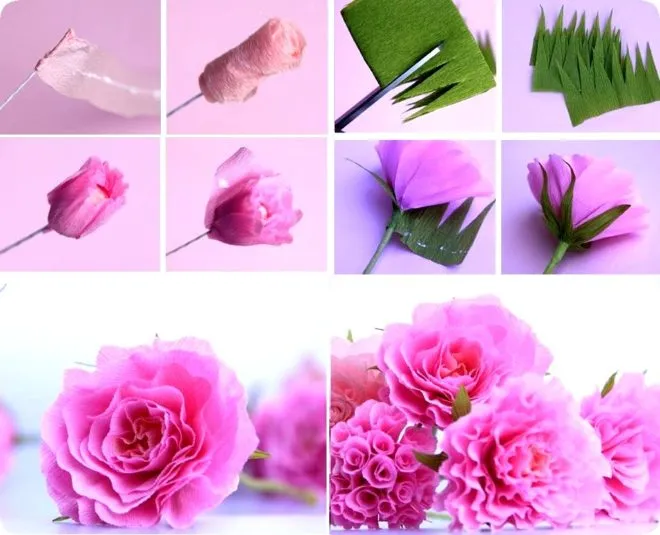 Изготовление искусственных цветов самостоятельно из подручных материалов