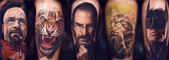 татуировки в стиле реализм