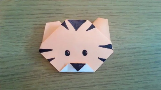 Оригами тигренка