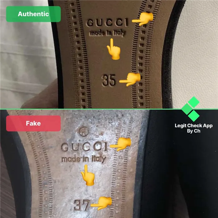 лоферы Gucci Brixton Authentic vs Replica