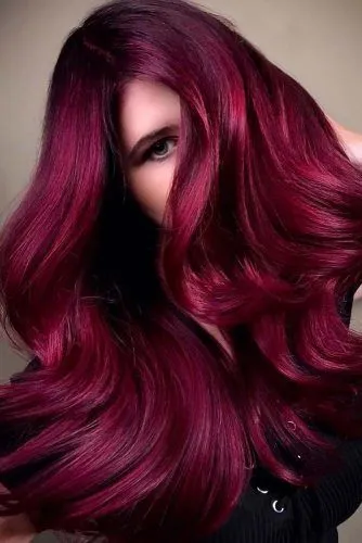 .jpg - Бордовый цвет волос: оттенки, фото, краска, как покраситься