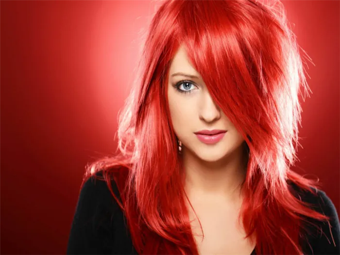 (+75 фото) Покраска волос в красный цвет