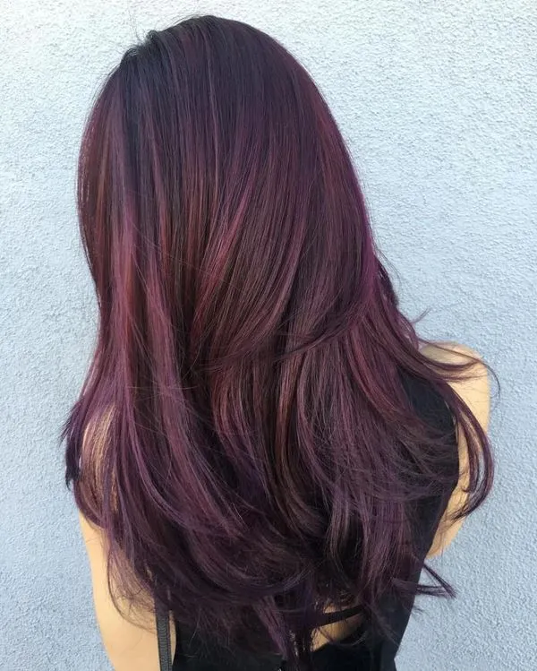 burgundy brown - Бордовый цвет волос: оттенки, фото, краска, как покраситься