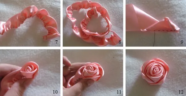 Розы из атласных лент своими руками. Как сделать букет. Подробные мастер-классы с фото