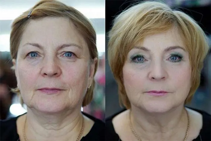 Макияж глаз с нависающим веком для женщин в возрасте после 50