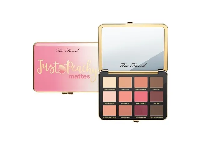 Too Faced Just Peachy Mattes обзор палетки