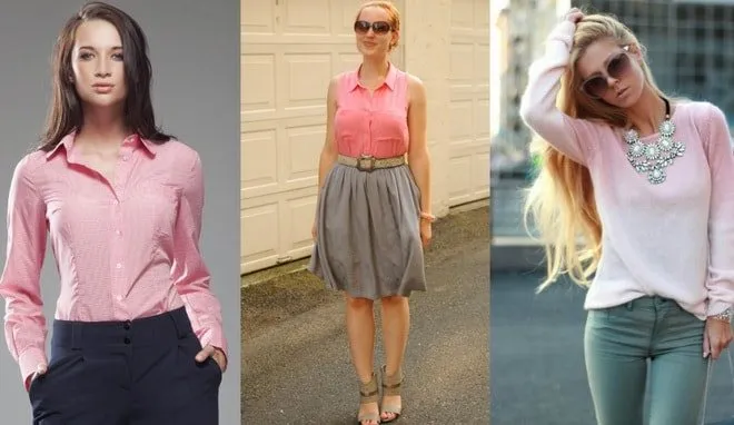 одежда в серо-розовых тонах