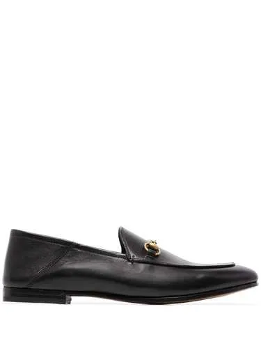 Gucci black Brixton leather loafers