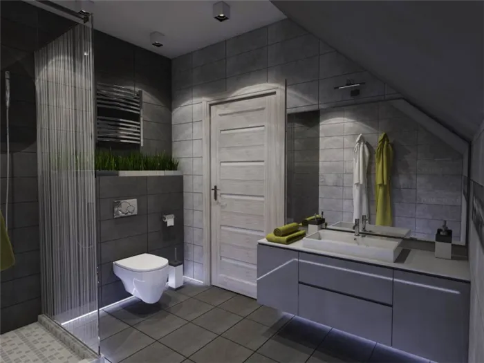 Серая ванная - красивые сочетания стиля, дизайна интерьера и подбора аксессуаров (140 фото идей)