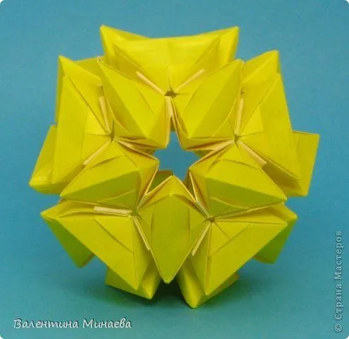 Оригами кусудама: магический шар со схемой сборки и видео