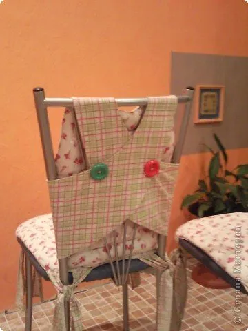 Чехлы для стульев на кухню своими руками