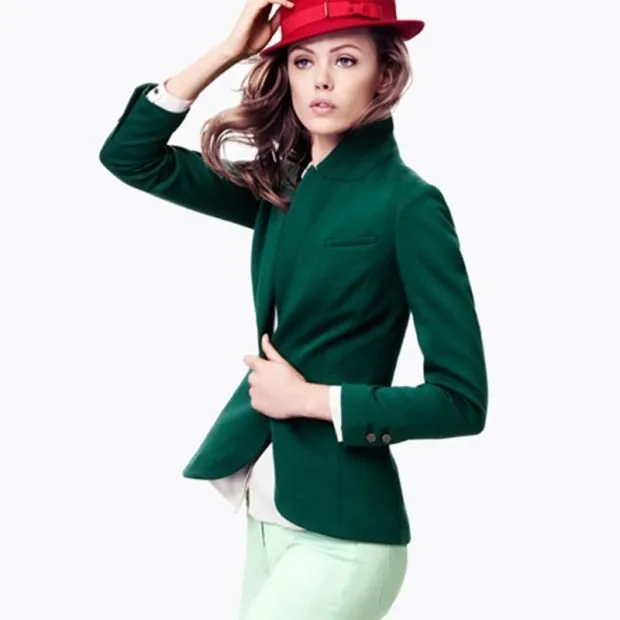 женский пиджак 2022 2023: зеленый