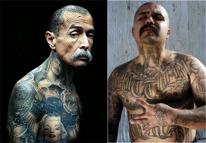 Бандитские татуировки чикано