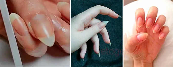 Стилеты на натуральных ногтях