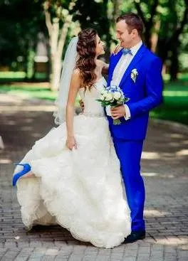 Элегантная синяя свадьба