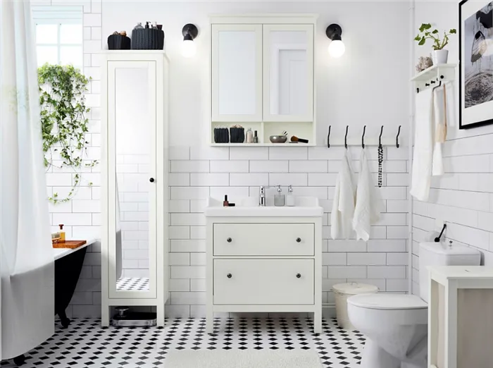 Лаконичный скандинавский дизайн ванной комнаты