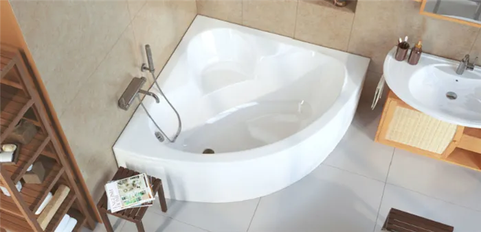 Угловая ванна — оптимальное решение для разных типов пространств