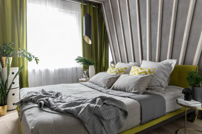 шторы для спальни в современном стиле