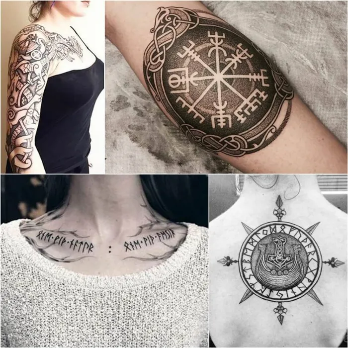 Скандинавские татуировки - Скандинавские татуировки для женщин - Скандинавские татуировки для девушек