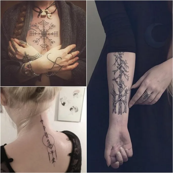 Скандинавские татуировки - Скандинавские татуировки для женщин - Скандинавские татуировки для девушек