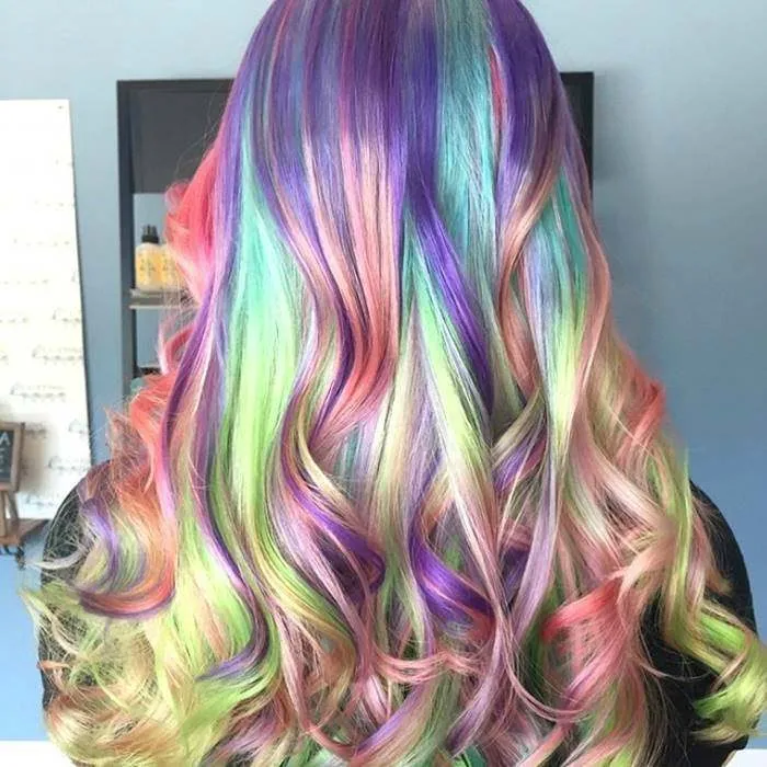 цветные волосы