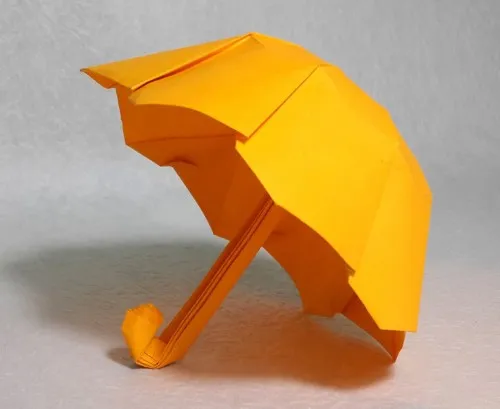 Зонтик в простой технике из одного листа