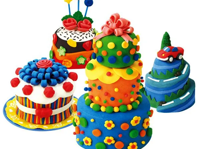 Торт из пластилина для детей 3-4-5-6 лет пошагово