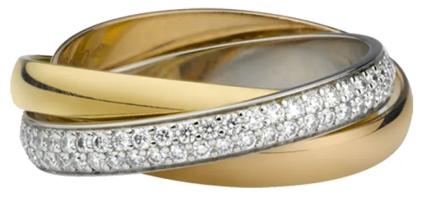 шикарное обручальное кольцо Картье