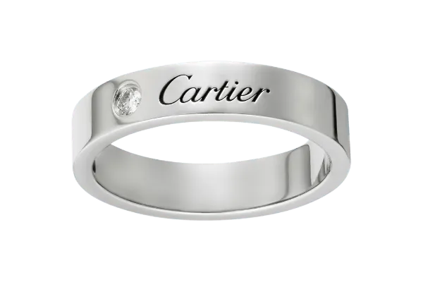 Модель свадебного кольца от Картье профиля американка