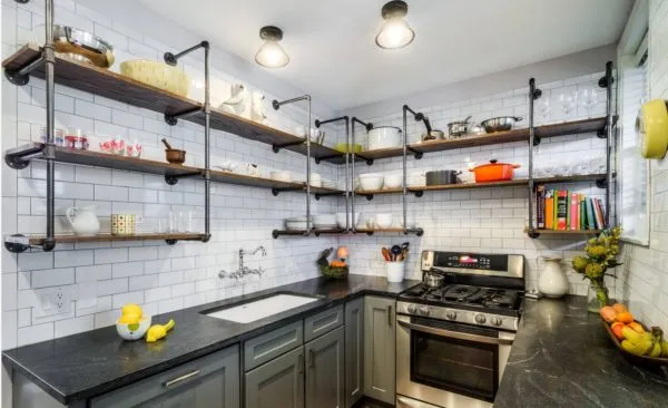 Дизайн маленькой кухни в стиле лофт - варианты оформления интерьера