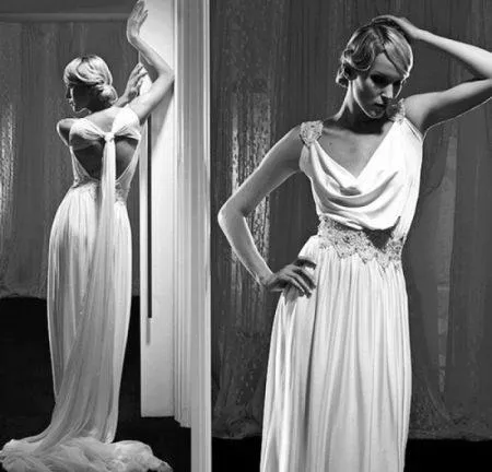 Свадебное платье в стиле 30-х гг.