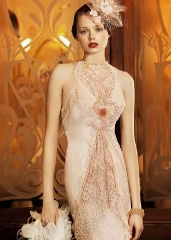Свадебное платье с вышивкой в стиле 30-х годов