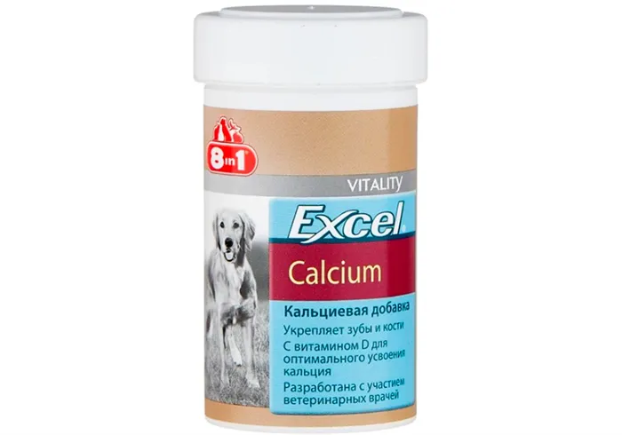 Добавка для собаки 8в1 Excel Calcium Calcidee