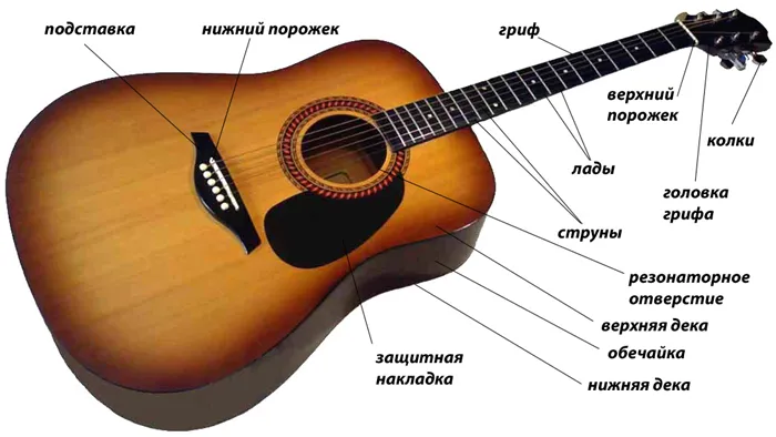 Строение гитары | Блог MusicMarket