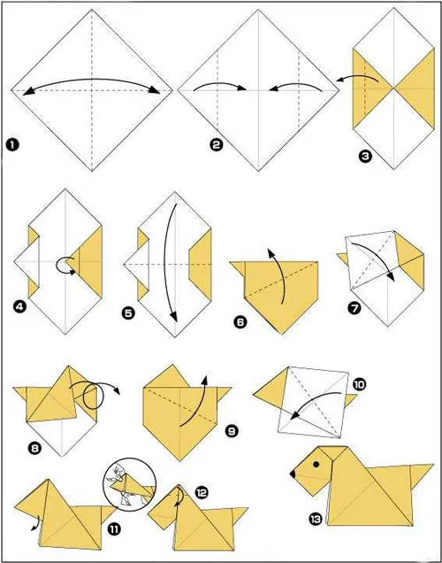 Поделки из бумаги для детей в технике оригами