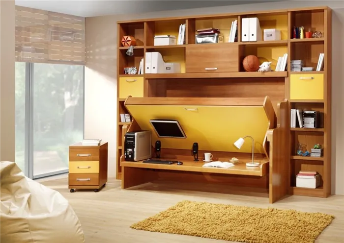 Трансформер шкаф-кровать идеально подойдет для больших и гостеприимных семей, для которых нужно создавать дополнительные спальные места