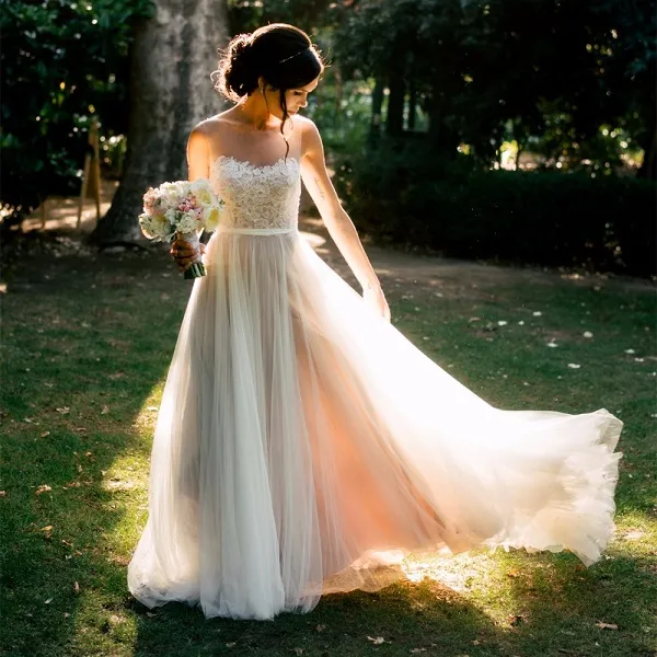 Фото платья из шифона на свадьбу