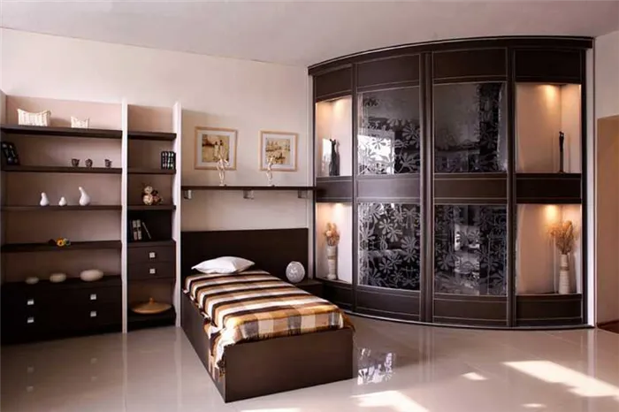 Встроенный шкаф в спальню: лучшие идеи дизайна и сочетания в интерьере (115 фото)