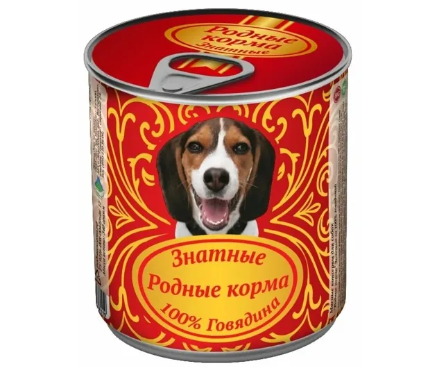 Влажный корм для собак Родные корма. Фото: yandex.market.ru