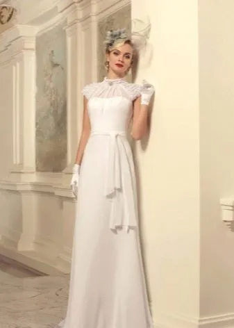 Свадебное платье в стиле винтаж прямое