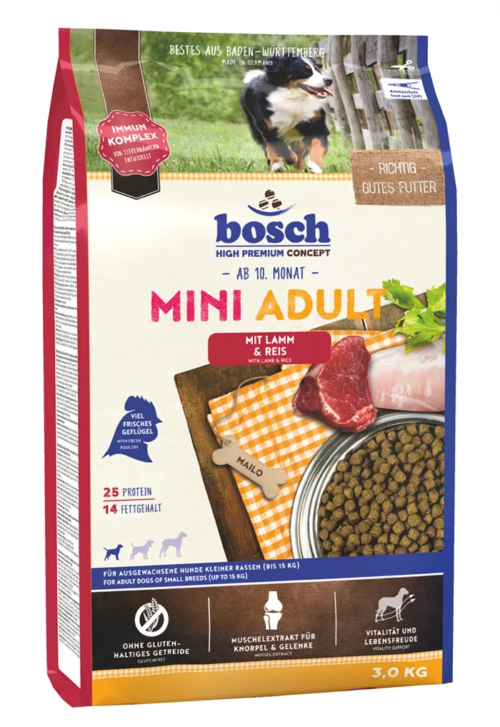 Bosch mini adult с ягнёнком и рисом