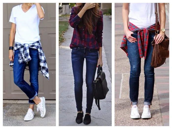 Скинни и джинсы - соблазнительное сочетание, не лишенное элегантности.