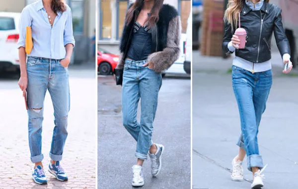 Кроссовки с джинсами - актуальный лук на все случаи жизни.