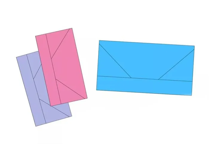 Схема сборки конверта