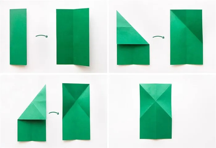 Схема сборки лягушки-оригами