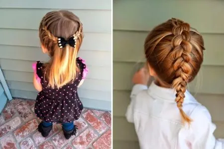 Как заплести косички девочке на длинные, средние и короткие волосы - фото и видео инструкция