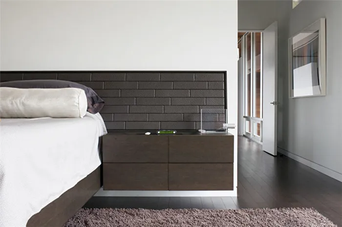 Дизайн спальни в стиле минимализм - Отделка стен