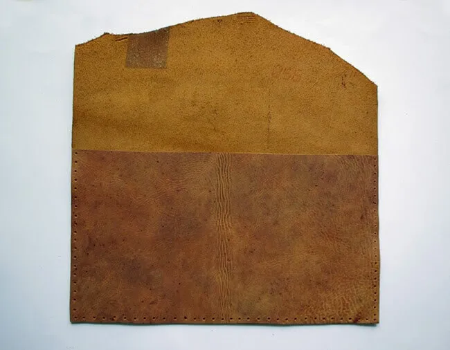 Клатч конверт из кожи пошагово