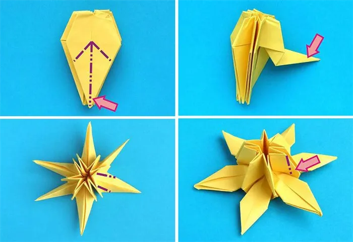 Мастер-класс по сборке нарцисс-оригами